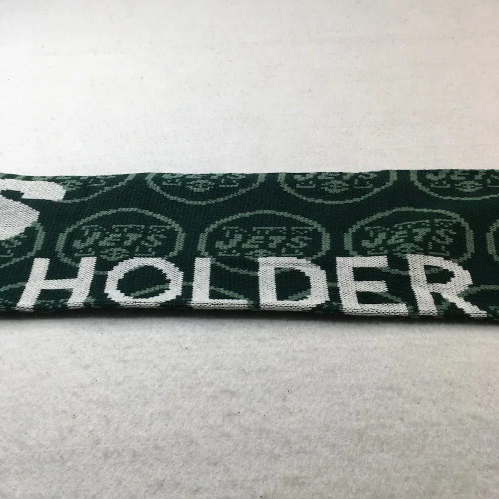 New York Jets Season Ticket Holder Mens Scarf Green White 6X50 Wrap Warmer #2798